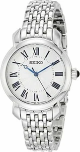 SEIKO SUR629 Essentials Silver Tone Stainless Steel Women's Watch ~ NEW - Picture 1 of 3