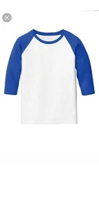 Mens Baseball RAGLAN T Shirts 3/4 Sleeve Tee Plain Team Sport Jersey Solid Casua - Picture 1 of 1