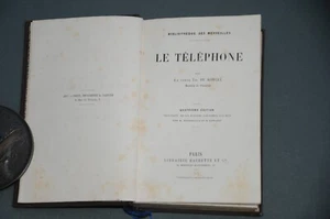 Téléphone Comte Th. Du Moncel Le téléphone 1880 Bibliothèque des merveilles - Picture 1 of 9