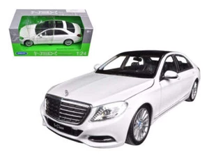 Mercedes Benz S Class with Sunroof White "NEX Models" 1/24 Diecast Model Car - Picture 1 of 1