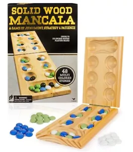 NUEVO Juego de Mesa Familiar - Cardinal Mancala Plegable Madera Sólida + Piedra TALLO Pensamiento - Imagen 1 de 5