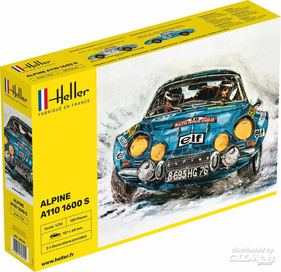 Heller: Alpine A110 (1600) in 1:24 [1000807450] - Immagine 1 di 1