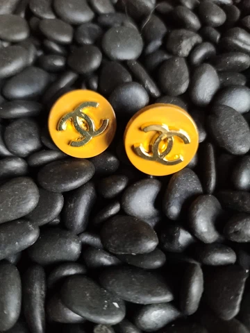 Yellow and Gold Chanel buttons %Authentic Cover
