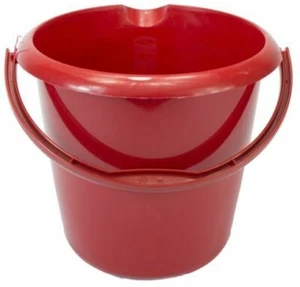 TML Secchio in Plastica Durevole Casa Giardino con Manico 5L - Rosso - Foto 1 di 1