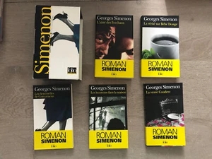 lot 5 livres poche Simenon : bebe donge / Ferchaux / couderc / demoiselles... - Imagen 1 de 4
