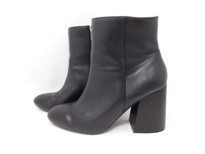 Wild Diva Women's Booties Size 7 Black Lounge Boots Side Zip Platform Shoes - Image 1 of 4