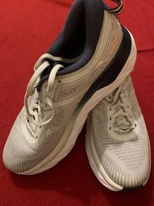 Hoka One One Bondi 7 Gray Running Shoes Women’s Size 9.5 - Picture 1 of 5
