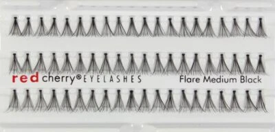 Red Cherry - Einzelwimpern #Flare M medium black ca.10mm in schwarz