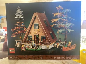 LEGO Ideas: A-Frame Cabin (21338) Retired Shelf Wear Box Crease - Picture 1 of 17