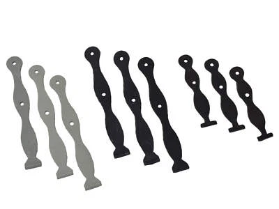 Classic Motorcycle & Car Frame Rubber Cable Securing Ties 3" 4 ½" 6" Grey Black - Image 1 of 3