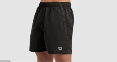 Pantalones cortos de playa Arena Fundamentals Logo para hombre - negros  Foto 1 de 3