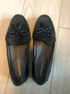 Aerosoles Womens Loafers Size 10 Wide Vegan Leather Cushioned Shoes - Picture 1 of 4
