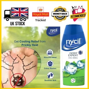 Nycil Prickly Heat Powder 150g - 5-in-1 Relief Cooling Effect Natural Ingredient - Picture 1 of 5