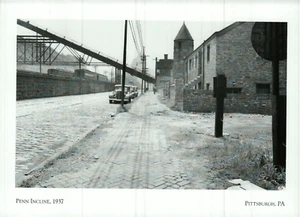*PA Postkarte - "Penn Incline...1937".../Pittsburgh, PA. *{C95} - Bild 1 von 2