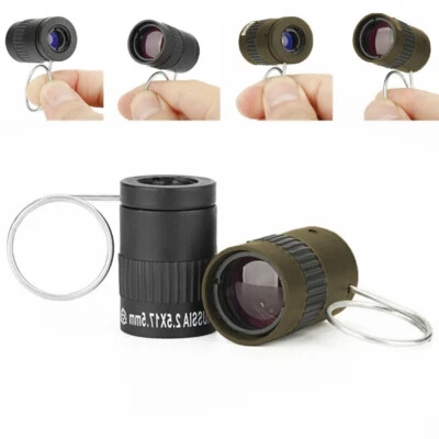 2.5x17.5 HD Mini Portable Handheld Finger Buckle Pocket Monocular Telescope Tool - Image 1 of 4