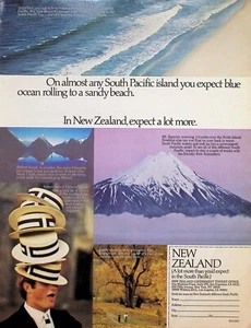 VINTAGE 1970s Print Ad ~ New Zealand ~ ...expect a lot more - Picture 1 of 1
