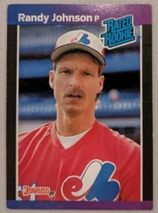 1989 Donruss RANDY JOHNSON RC #42 Rated Rookie VG/EX Montreal Expos - Picture 1 of 2