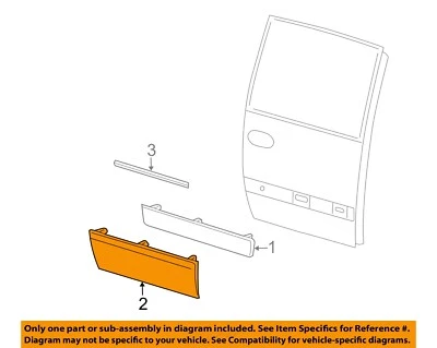 CHRYSLER OEM 01-06 Town & Country Exterior Trim-Cladding 5161035AA Foto 1 de 2