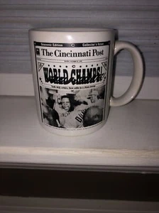 Cincinnati Post Reds World Series Mug 1990 ** Baseball MLB Champions **Coffee - Picture 1 of 2