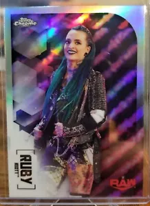 2020 Topps WWE Chrome Refractor Parallel! Ruby Riott - WWE Raw! Stunning💎🔥📈 - Picture 1 of 7