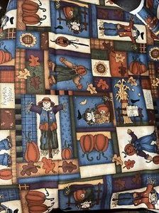Leslie Beck Cheater Panel Wandbehang Quilt Top Herbst Kürbis Stoff - Bild 1 von 4