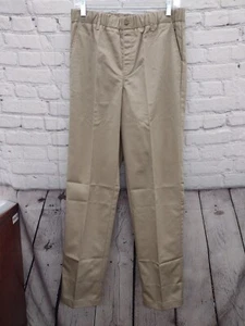 Lands End Boys Khaki Uniform Pants Size 18 - Picture 1 of 3