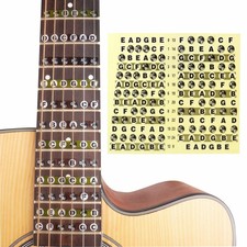 Beginners Fret Guitar Note Stickers Neck Fretboard Labels Decals Fingerboard