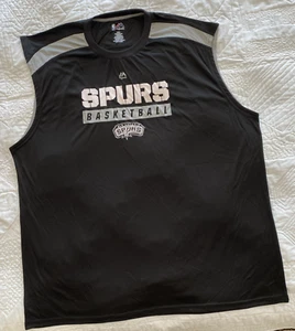 Camicia smanicata uomo NBA San Antonio Spurs, 3XL, di Majestic - Foto 1 di 3