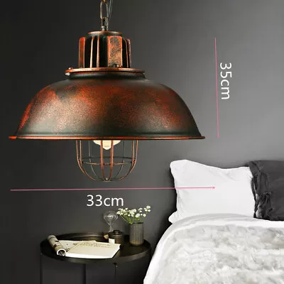 SENDERPICK Vintage Pendant Light Industrial Rustic Farmhouse Hanging Ceiling Lamp Fixture