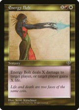 Energy Bolt Mirage PLD White Red Rare MAGIC THE GATHERING MTG CARD ABUGames