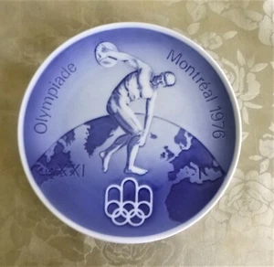 Royal Copenhagen Denmark 1976 Olympiade Montreal Olympics Discus Collector Plate - Picture 1 of 3