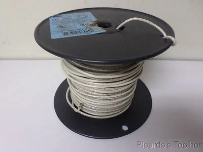 200ft Encore MTW or THHN Stranded Copper Wire, 600V, 14 AWG, White, E154879 - Image 1 of 4