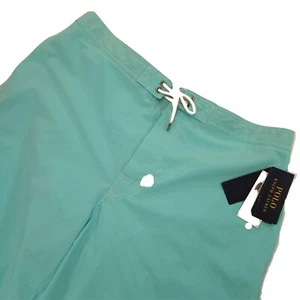 Polo Ralph Lauren Traveler Solid Swimwear Trunks Teal Blue Shorts Sz 2XL - Picture 1 of 12