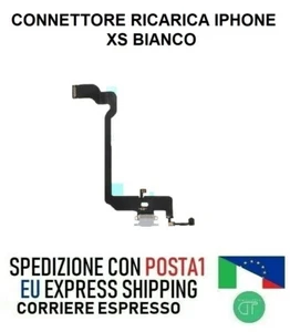 Connector Reload For Apple IPHONE Xs White Flat Flex Dock Charger Microphone - Picture 1 of 5