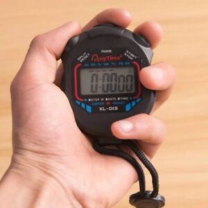 Cronometro Digitale Timer Orologio Allarme Palestra Corsa Nuoto Sport XL013 Nero