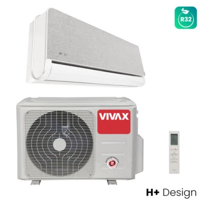 VIVAX H+ Design SILVER  Klimagerät Split Klimaanlage WIFI Ready 3D Swing A+++  - Bild 1 von 4