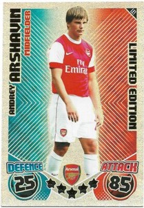 MATCH ATTAX 2010/11 ANDREY ARSHAVIN LIMITED EDITION LE1