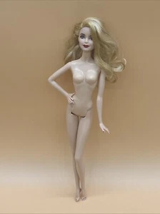 Barbie Model Muse Doll Holiday 2017 Blonde Hair Gold Eye Makeup Nude For OOAK - Picture 1 of 24