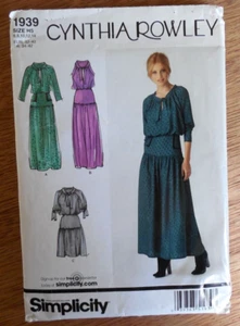 NEU Simplicity Cynthia Rowley Muster 1939 Misses Gr. 6-14 Kleid in zwei Längen - Bild 1 von 2