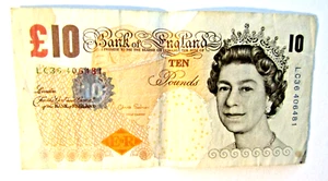 BANKNOTE, ENGLAND, 10 POUNDS, QEII, 2011 - 2014 ND ISSUE, GOOD, P389d - Picture 1 of 2