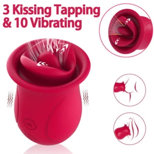 Clitoral Licking Tongue Vibrator Sex Toy Stimulator for Women,Nipple Vibrating - Picture 1 of 10