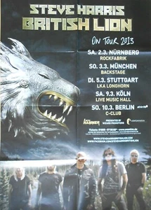 STEVE HARRIS 2013 TOUR - orig. Concert Poster - Konzert Plakat - DIN A1 - F/U - Picture 1 of 1