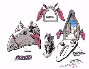 STAR WARS Ronto + Mos Eisley GALOOB X-Section Playset Color Guide E. McCarthy  - Picture 1 of 2