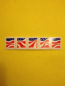 US Scott # 4894-97 PNC 5 mit Rückseite # Forever Stempel rot, weiß und blau - Bild 1 von 3