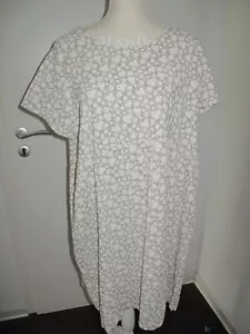 Damen Sommerkleid leichte Viscose Beige gemustert Hängerkleid Gr 44-46 NEU - Bild 1 von 3