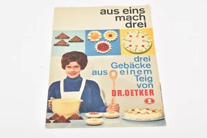 Dr. Oetker aus eins mach drei - Backen - Vintage Rezeptheft - Bild 1 von 3