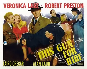 THIS GUN FOR HIRE- 1942 DVD - Alan Ladd- Public Domain DVD NO CASE - Foto 1 di 2