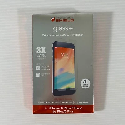 ZAGG InvisibleShield GlassPlus Screen Protector iPhone 7 Plus/8 Plus/6S & 6 Plus - Image 1 of 3