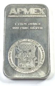 APMEX 1 Troy Oz .999 Fine Silver Bar - Picture 1 of 4