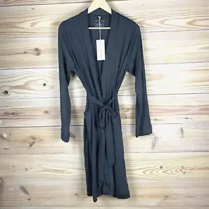 Sunday Citizen Naked Modal Robe Adult Medium Dark Gray Stretch Lux Miami - Picture 1 of 13
